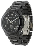Buy Shop Michael Kors Runway Black Ceramic Dial Black Steel Strap Watch for Women - MK5162 USA Online