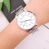 Buy Shop Marc Jacobs Roxy White Dial Silver Steel Strap Watch for Women - MJ3521 USA Online