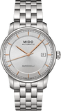 Mido Baroncelli III Automatic Silver Dial Silver Steel Strap Watch For Women - M7600.4.10.1