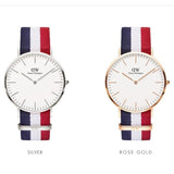 Buy Shop Daniel Wellington Classic Cambridge White Dial Two Tone NATO Strap Watch For Men - DW00100003 USA Online