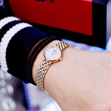 Buy Shop Tissot Lovely Mother of Pearl Dial Rose Gold Steel Strap Watch for Women - T140.009.33.111.00 USA Online