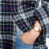 Buy Shop Marc Jacobs Baker White Dial Brown Leather Strap Watch for Women - MBM1317 USA Online