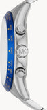 Buy Shop Michael Kors Layton Chronograph Blue Dial Two Tone Steel Strap Watch For Men - MK8825 USA Online