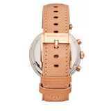 Buy Shop Michael Kors Parker Chronograph White Dial Tan Leather Strap Watch for Women - MK5633 USA Online