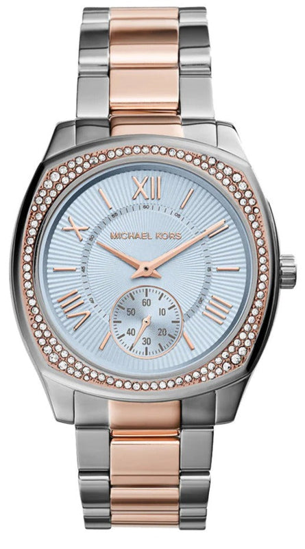 Buy Shop Michael Kors Bryn Quartz Blue Dial Two Tone Steel Strap Watch For Women - MK6136 USA Online