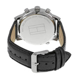 Buy Shop Tommy Hilfiger Harrison Chronograph Black Dial Black Leather Strap Watch for Men - 1790875 USA Online