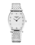 Longines La Grande Classique de Longines Tonneau White Dial Silver Steel Strap Watch for Women - L4.205.4.87.6