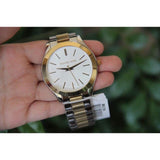 Buy Shop Michael Kors Runway White Dial Two Tone Stainless Steel Strp Watch for Women - MK3204A USA Online
