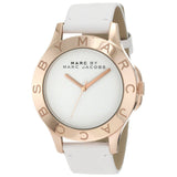 Buy Shop Marc Jacobs Blade White Dial White Leather Strap Watch for Women - MBM1201 USA Online