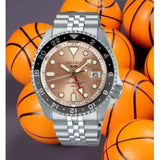 Buy Shop Seiko 5 Sports GMT Thong Sia Limited Edition Brown Dial Silver Steel Strap Watch for Men - SSK043K1 USA Online