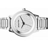 Buy Shop Michael Kors Kinley Diamond Pave Silver Dial Silver Steel Strap Watch for Women - MK5996 USA Online