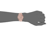 Buy Shop Michael Kors Briar Quartz Rose Gold Dial Rose Gold Steel Strap Watch For Women - MK6465 USA Online