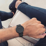 Buy Shop Emporio Armani Gianni T Bar Analog Black Dial Black Steel Strap Watch For Men - AR11299 USA Online