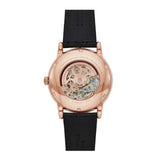 Buy Shop Emporio Armani Meccanico Black Dial Black Leather Watch For Men - AR60004 USA Online