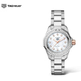 Buy Shop Tag Heuer Aquaracer Professional 200 Quartz Diamonds Mother of Pearl Dial Silver Steel Strap Watch for Women - WBP1451.BA0622 USA Online