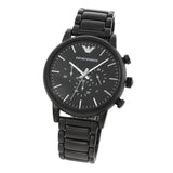 Buy Shop Emporio Armani Luigi Chronograph Black Dial Black Stainless Steel Watch For Men - AR1895 USA Online