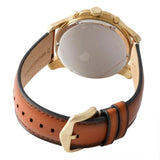 Buy Shop Fossil Grant Sport Chronograph Blue Dial Brown Leather Strap Watch for Men - FS5268 USA Online