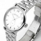 Marc Jacobs Baker White Dial Silver Steel Strap Watch for Women - MBM3242