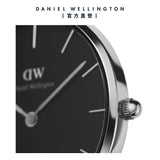 Buy Shop Daniel Wellington Classic Petite Bondi Black Dial White Leather Strap Watch For Women - DW00100284 USA Online