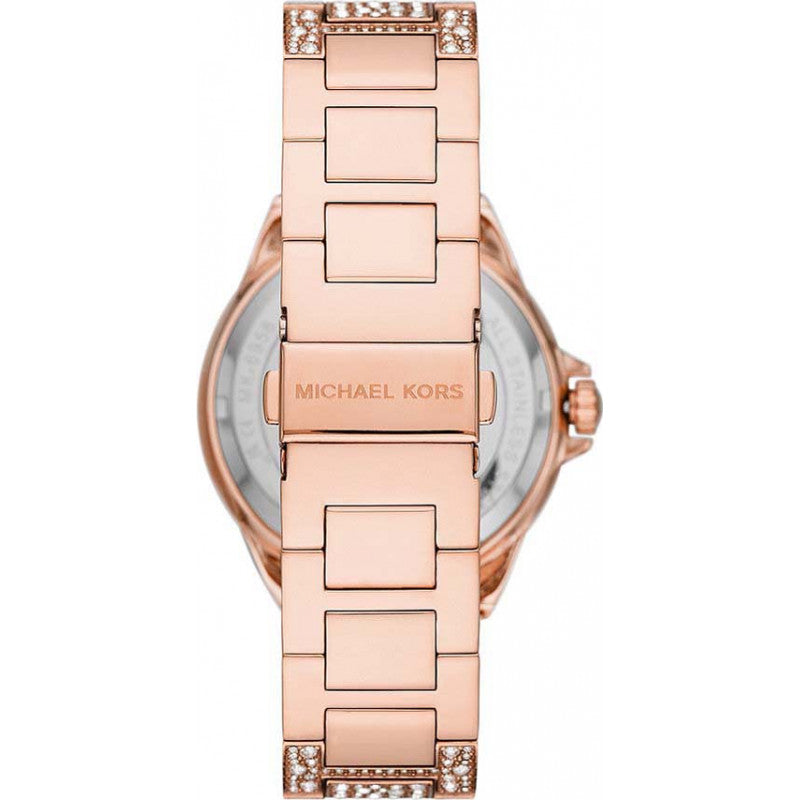 Buy Shop Michael Kors Camille Multifunctional Crystals Rose Gold Dial Rose Gold Steel Strap Watch for Women - MK6961 USA Online