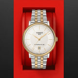 Buy Shop Tissot Carson Premium Powermatic 80 White Dial Two Tone Steel Strap Watch For Men - T122.407.22.031.00 USA Online
