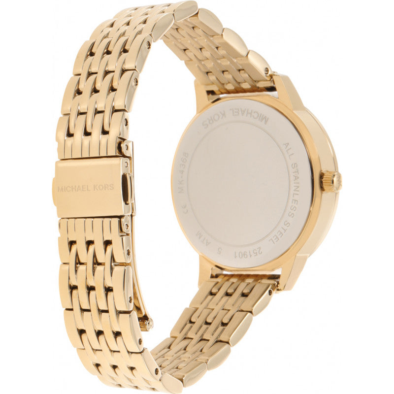 Buy Shop Michael Kors Melissa Quartz Gold Dial Gold Steel Strap Watch for Women - MK4368 USA Online