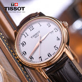Buy Shop Tissot T Classic Carson Quartz White Dial Brown Leather Strap Watch for Men - T085.410.36.012.00 USA Online