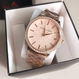 Buy Shop Michael Kors Argyle Quartz Rose Gold Dial Rose Gold Steel Strap Watch For Women - MK3156 USA Online