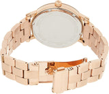 Buy Shop Michael Kors Noire Black Dial Rose Gold Steel Strap Watch for Women - MK3585 USA Online