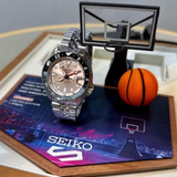 Buy Shop Seiko 5 Sports GMT Thong Sia Limited Edition Brown Dial Silver Steel Strap Watch for Men - SSK043K1 USA Online