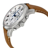 Buy Shop Fossil Grant Chronograph White Dial Brown Leather Strap Watch for Men - FS5060 USA Online