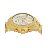 Buy Shop Michael Kors Bradshaw Chronograph White Dial Gold Steel Strap Watch For Women - MK6266 USA Online