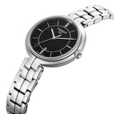 Tissot T Trend Flamingo Black Dial Silver Steel Strap Watch For Women - T094.210.11.051.00