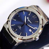 Buy Shop Salvatore Ferragamo F-80 Classic Blue Dial Blue Leather Strap Watch for Men - SFDT00319 USA Online