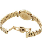 Buy Shop Emporio Armani Gianni T Bar Analog Crystals Gold Dial Gold Steel Strap Watch For Women - AR11608 USA Online