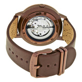 Buy Shop Fossil Vintage Muse Automatic Skeleton Maroon Dial Maroon Leather Strap Watch for Women - ME3137 USA Online