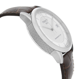 Buy Shop Tissot Luxury Powermatic 80 Silver Dial Brown Leather Strap Watch For Men - T086.407.16.031.00 USA Online