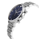 Buy Shop Emporio Armani Gianni Chronograph Blue Dial Silver Steel Strap Watch For Men - AR1648 USA Online