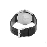 Buy Shop Calvin Klein Minimalist White Dial Black Leather Strap Watch for Men - K3M211C6 USA Online