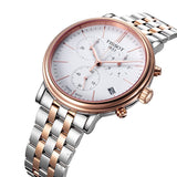 Buy Shop Tissot Carson Premium Chronograph White Dial Two Tone Steel Strap Watch For Men - T122.417.22.011.00 USA Online