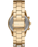 Buy Shop Michael Kors Ritz Three-Hand Glitz Crystals Gold Dial Gold Steel Strap Watch for Women - MK6747 USA Online