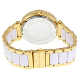 Buy Shop Michael Kors Parker White Dial Two Tone Steel Strap Watch for Women - MK6313 USA Online