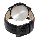 Buy Shop Fossil Grant Chronograph Black Dial Black Leather Strap Watch for Men - FS5132 USA Online