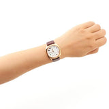 Buy Shop Marc Jacobs Mandy White Dial Brown Leather Strap Watch for Women - MJ1598 USA Online