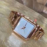 Buy Shop Michael Kors Lake Quartz White Dial Rose Gold Steel Strap Watch For Women - MK3645 USA Online