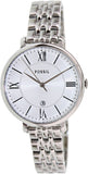 Buy Shop Fossil Jacqueline White Dial Silver Steel Strap Watch for Women - ES3433 USA Online