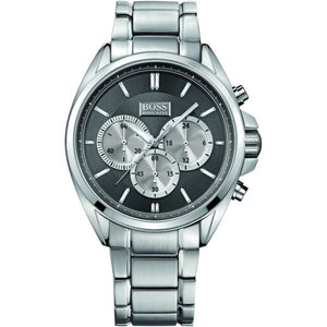 Buy Shop Hugo Boss Driver Black Dial Silver Steel Strap Watch for Men - 1512883 USA Online