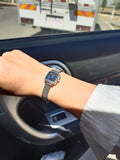 Buy Shop Tissot Lovely Square Blue Dial Silver Mesh Bracelet Watch For Women - T058.109.11.041.00 USA Online