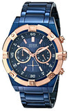 Buy Shop Guess Jolt Analog Blue Dial Blue Steel Strap Watch for Men - W0377G4 USA Online