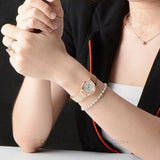 Buy Shop Calvin Klein Minimal White Dial Rose Gold Mesh Bracelet Watch for Women - K3M23626 USA Online